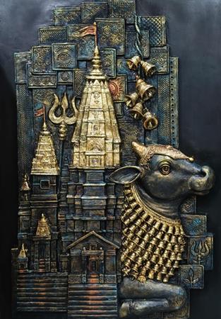 “Divine Texture Of Culture” An Exhibition Of Sculptures By Kiran Shigvan, Karuna Shigvan At Nehru Centre Art Gallery