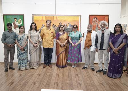 “Where Silence Becomes Form” Solo Show of Paintings By contemporary artist Nidhi Sharma in Jehangir Art Gallery