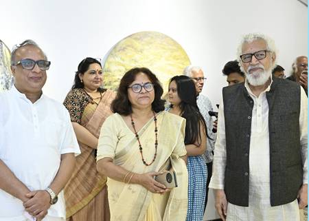 “From The Visible To The Invisible” An Exhibition Of Paintings By  Annpurna Shukla In Jehangir Art Gallery
